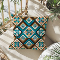 Southwestern Throw Pillow, Diamond Pattern