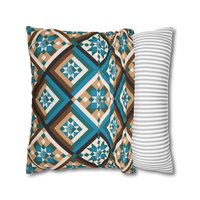 Southwestern Throw Pillow, Diamond Pattern with removable cover
