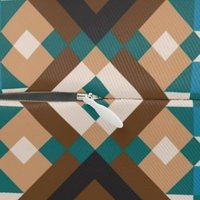 Southwestern Lumbar Pillow, Diamond Pattern close up showing hidden zipper