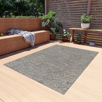 Minimalist Industrial Style Area Rug on a patio