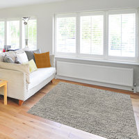 Warm gray Minimalist Industrial Style Area Rug