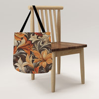 Tiger lilies Woven Tote Bag