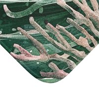 Green Tropical Coral Reef Shower Curtain