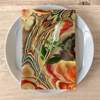 Vintage Parisian style paint pour napkin