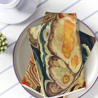 Vintage Parisian style paint pour napkin