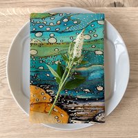 Napkin folded on a plate