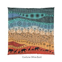 Colorful African Art queen Comforter