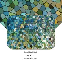 Aqua Mosaic Shower Curtain