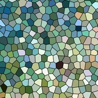 Aqua Mosaic Shower Curtain