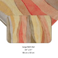 Tropical Sand Striped bath mat large