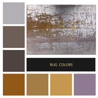 Industrial Modern Area Rug Color Palette Swatches