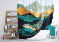 Blue Whale Shower Curtain