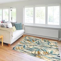 Watercolor Leaf Rug