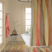 Tropical Sand Striped Shower Curtain Set