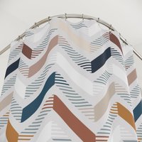 Chevron Shower Curtain top view