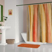 Tropical Sand Striped Shower Curtain