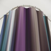 Muted Vertical Stripes Shower Curtain