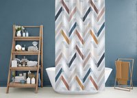 Chevron Shower Curtain zig zag pattern