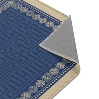 Blue & Beige Celtic Knot Rug