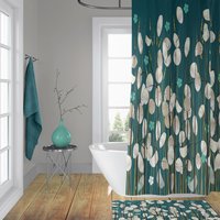 Lunaria Plant Shower Curtain set