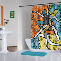 Funky Mid-Century Dancers Shower Curtain