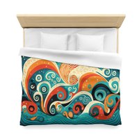 Nautical Folk Art King Duvet cover