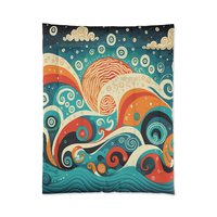 Nautical Folk Art twin comforter