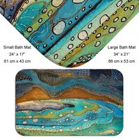 Watercolor Nautical bath mat