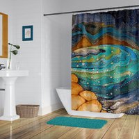 Watercolor Nautical Shower Curtain