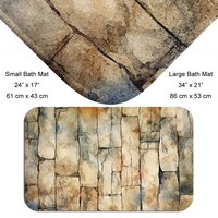Sandstone Rock Wall large bath mat