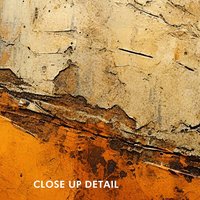 Abstract Industrial Rug – Flaking, Cracked Paint Texture close up detail.