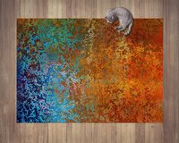 Abstract Ombré Rug in Southwestern Colors