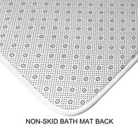 non-slip bath mat back