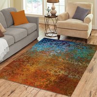 Abstract Ombré Rug in Southwestern Colors