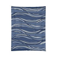 blue waves twin comforter