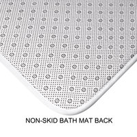 non-skid bath mat back