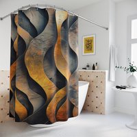 3D Industrial Shower Curtain