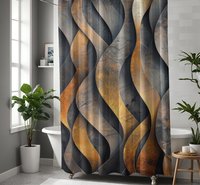 3D Industrial Shower Curtain