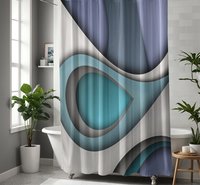 Modern 3D Shower Curtain
