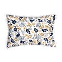 Leaf Design Reversible Lumbar Pillow