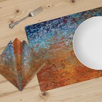 Southwestern Colors Table Linens on a table