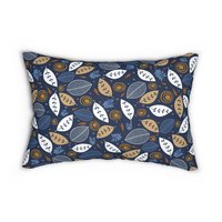 Leaf Design Reversible Lumbar Pillow