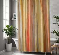 Tropical Sand Striped Shower Curtain