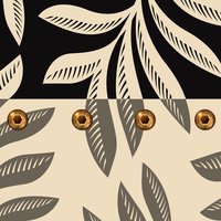 Neutral Leaf Pattern - Industrial Style