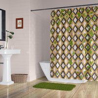 Country Garden Lattice Shower Curtain