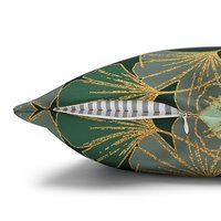 Asian Ginkgo Leaves Pillow with Concealed Zipper