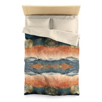 Abstract Stripes Boho duvet cover twin