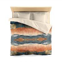 Abstract Stripes Boho duvet cover queen