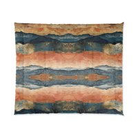 Abstract Stripes Boho king comforter