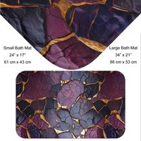Purple bathmat sizes